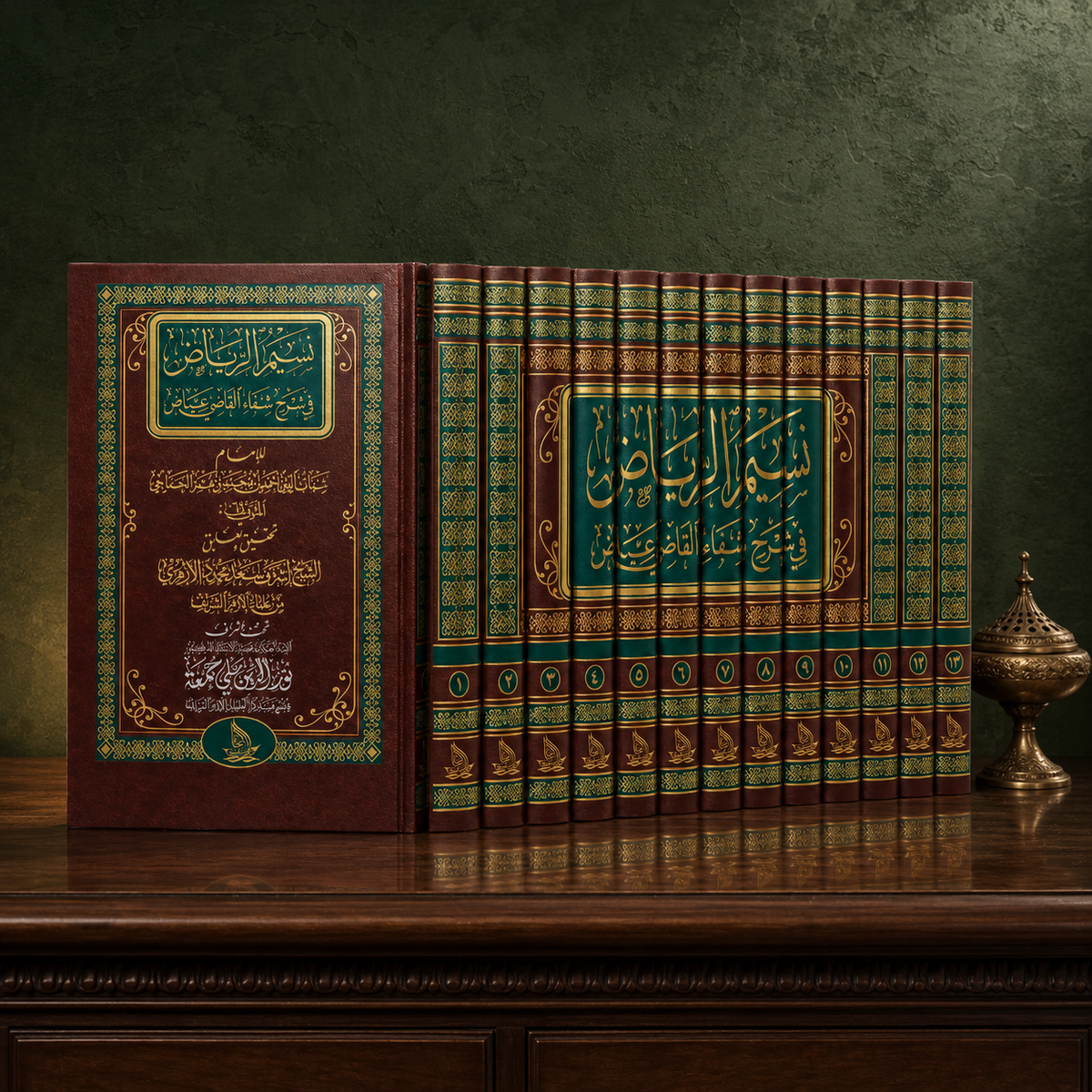 نسيم الرياض في شرح شفاء القاضي عياض — كامل في ١٣ مجلدًا